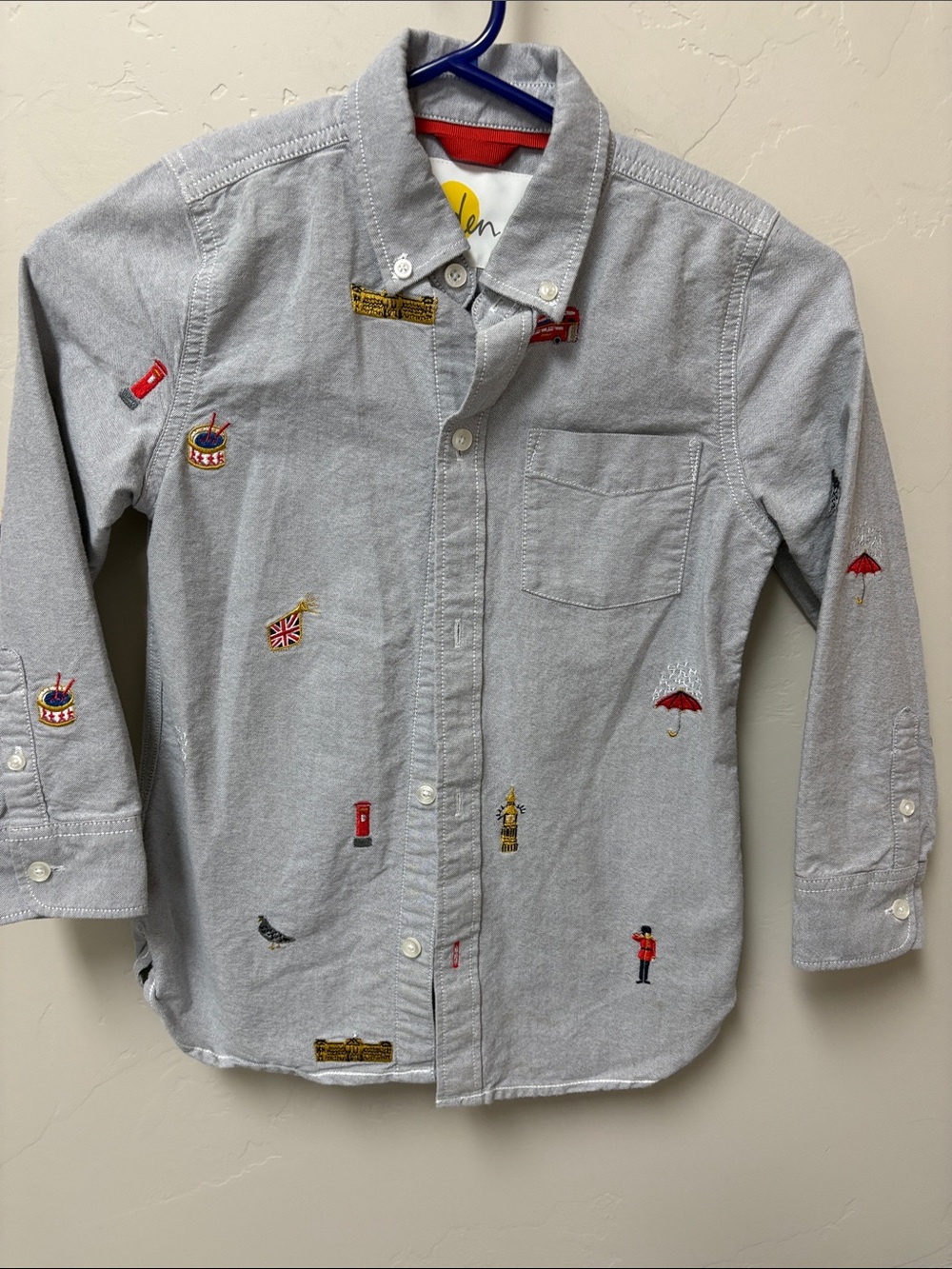 Boden kids London button down sz 7-8